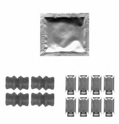 HELLA PAGID 8dz355204251 -  Комплектующие, колодки дискового тормоза